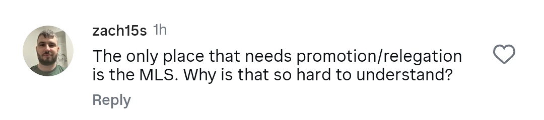 bwfast's tweet image. The vast majority of soccer fans in America want promotion/relegation in USA soccer.

It can happen if the common fans speak up as a collective for it.

(📷 Hundreds were speaking up on U.S. soccer Instagram posts today)

#ProRelforUSA