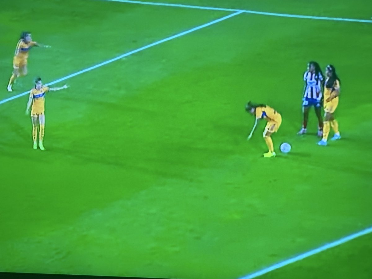 RafaDato2's tweet image. Wendy Natis de San Luis fue expulsada por darle una cachetada a Jheniffer Cordinali.

La delantera de Tigres fue expulsada por reclamar a la árbitra

Thembi Kgatlana y una integrante del cuerpo técnico tuvieron que ir tras Cordinali, para evitar que hubiera bronca en el túnel