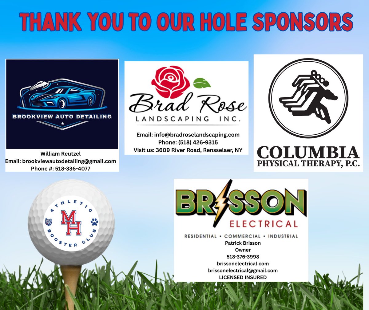 HillBoosterClub's tweet photo. It was a beautiful day for golf! The Booster Club sends a huge thank you to all our golfers, sponsors, the Pheasant Hollow Golf Course, and especially Pat Austin for making our Booster Club Golf Tournament a great success. https://t.co/hHLreSQfM0