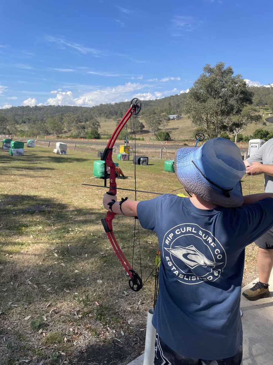 Come and try day at Darling Downs Field Archers with Harry, Harrison and Glen. Had a fun time we all managed to hit something.