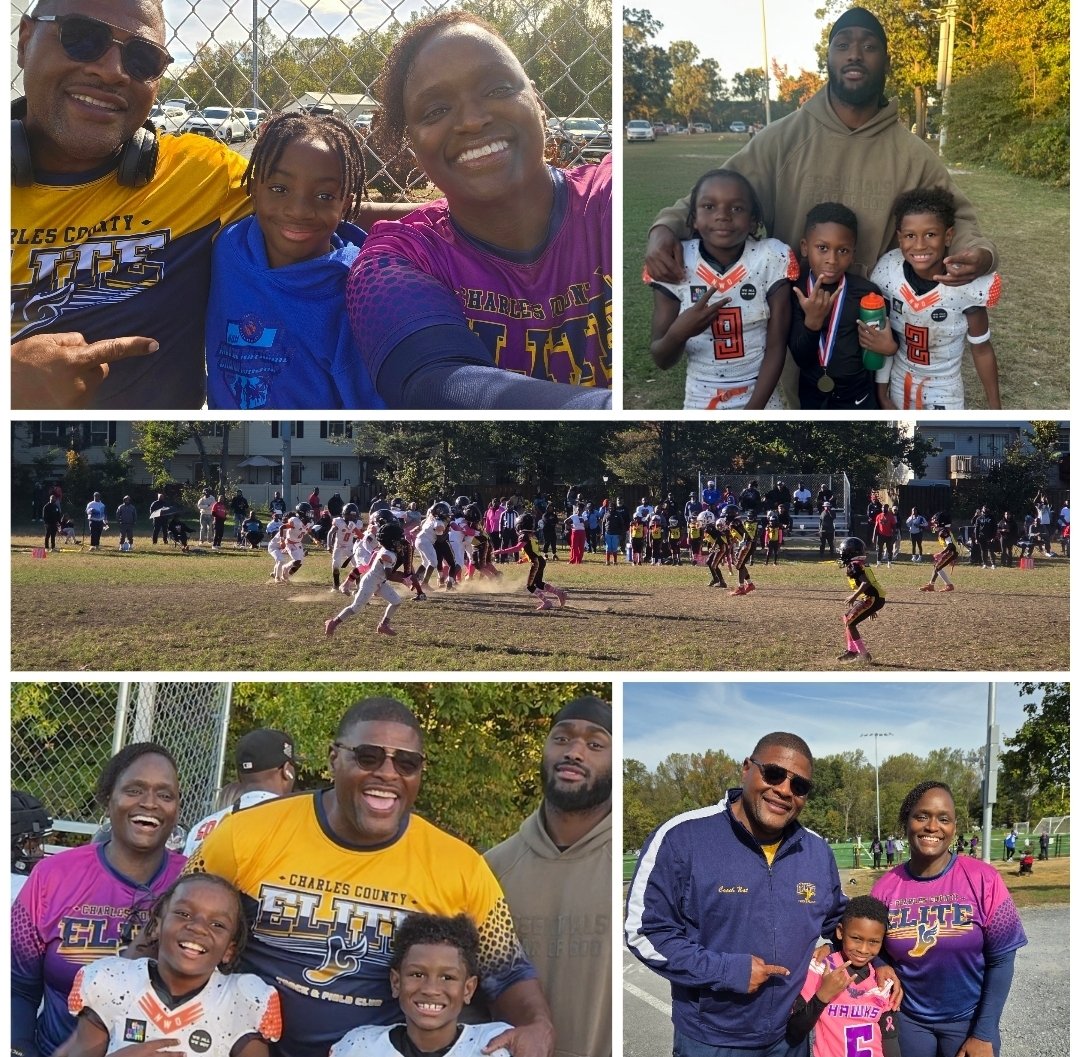 Another AMAZING Saturday with our Elite family on the gridiron!!💪🏾 <a href="/CCMatters2015/">CharlesCountyMatters Est. 2015, LLC</a>
#WeSupportOurs😍
#SpeedOnSpeedOnSpeed💨🏈
#CharlesCountyEliteProducts💙💛