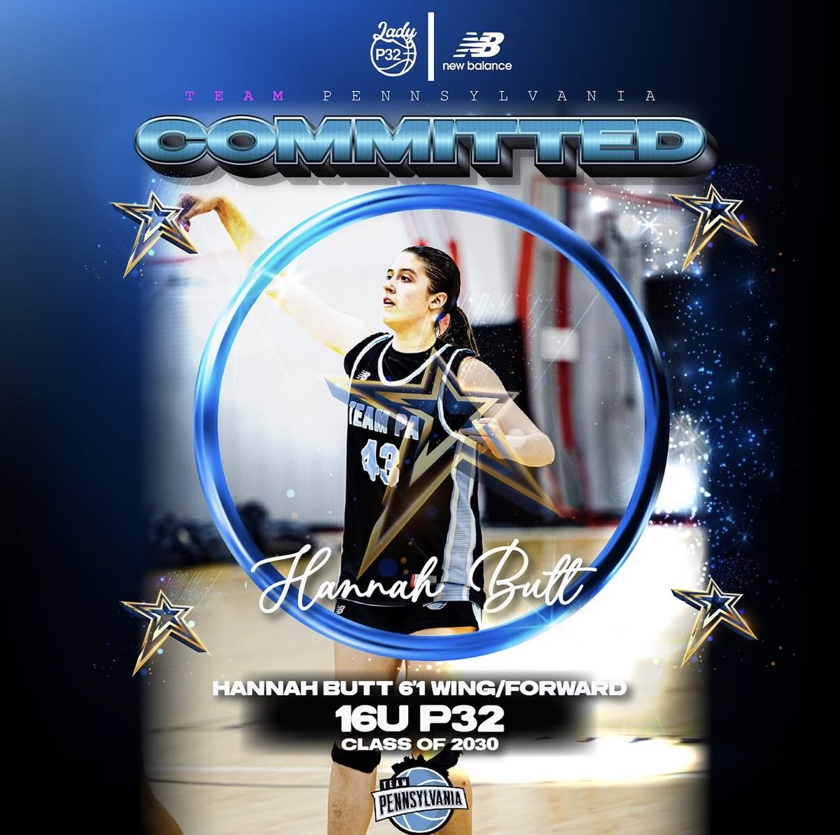 🚨2030 6'1 D1 Prospect HANNAH BUTT
is ready to have another year of putting the nation on notice 😮‍💨 Elite Defender, College ready frame &amp; can stretch the floor from deep‼️Yeah she's 🔒'd IN! #webetonus #teampa
#theintellegentchoice