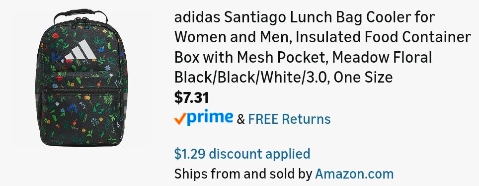 lynxfindsdeals's tweet image. Keep your lunch cool and your style clean
adidas Santiago Lunch Bag Cooler now only $7.31 (List: $28.00)
Not your average lunchbox
go.onelastlink.com/B0DGWHTN7W