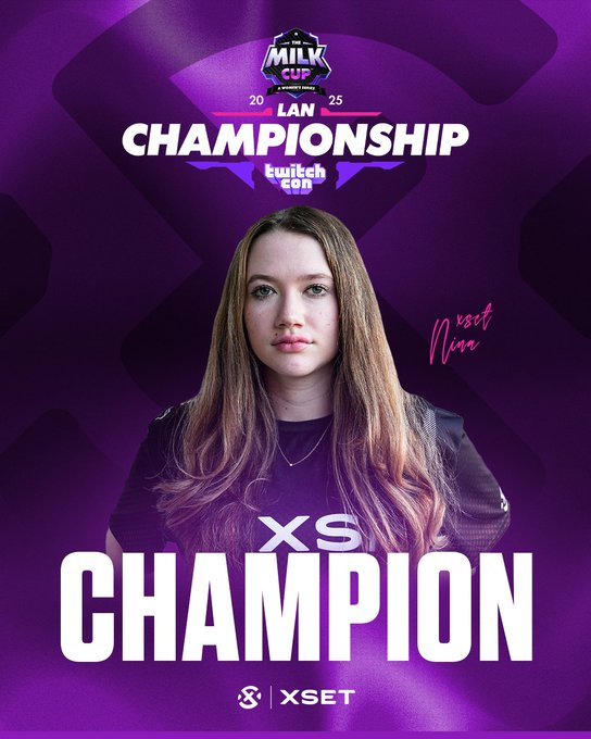 XSET TAKES THE CROWN 👑 Show team

<a href="/ilyynina/">XSET Nina</a>
some LOVE! 📷 We couldn't be prouder of our XSET Queens 📷 ⚔️