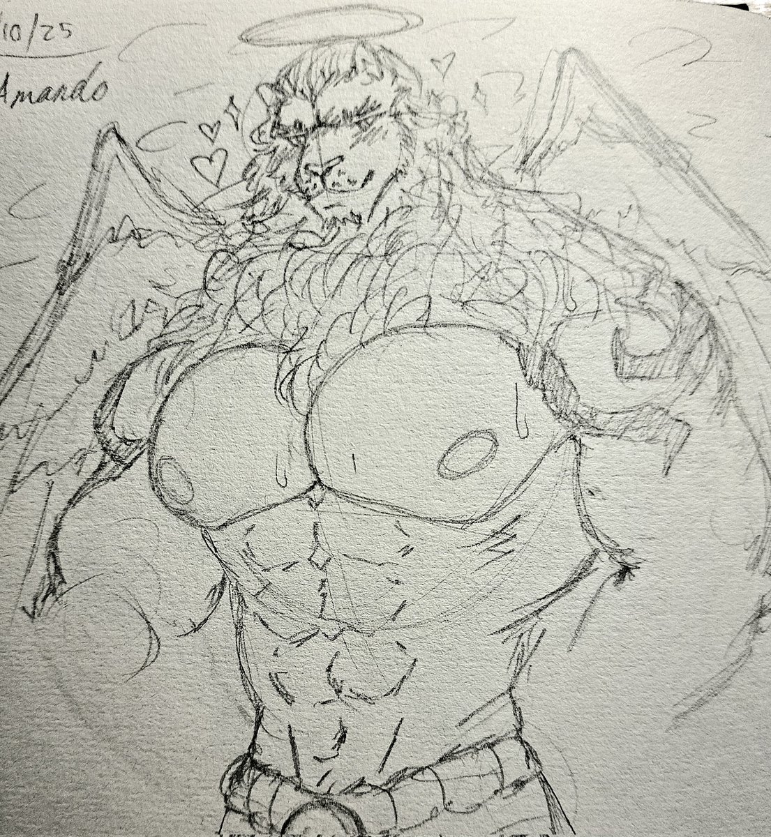 Quick sketch of my OC, Amando