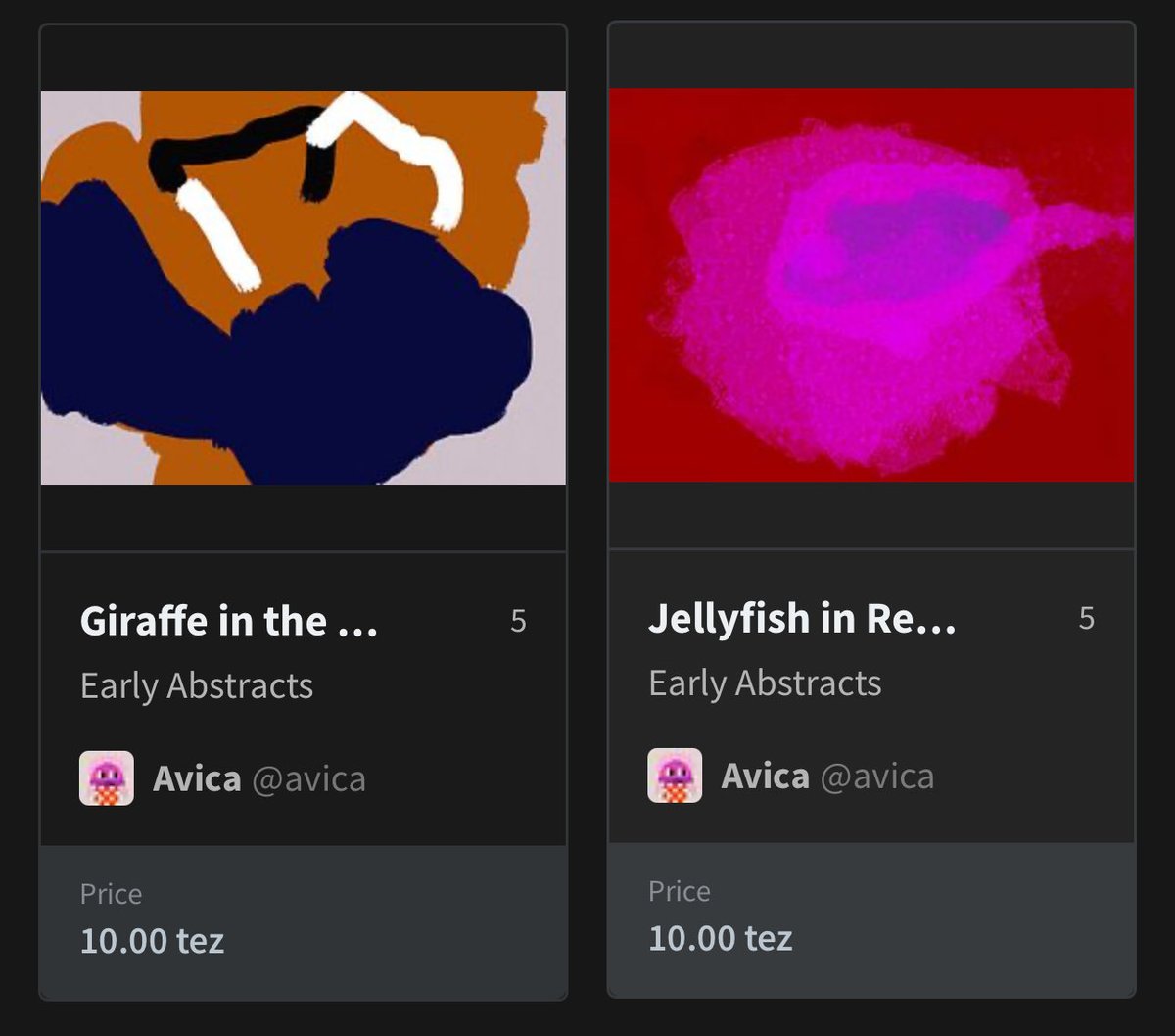 <a href="/BRUTALISTI/">₿ruta de la Creme</a> <a href="/vihra_nft/">vihra</a> Aaaw love this 🩶
My girl is 7 now, she painted these „Early Abstracts“ as we call them on Procreate when she was 3 😄
Not under 5 xtz, but still sharing ✌🏼

objkt.com/@avica
