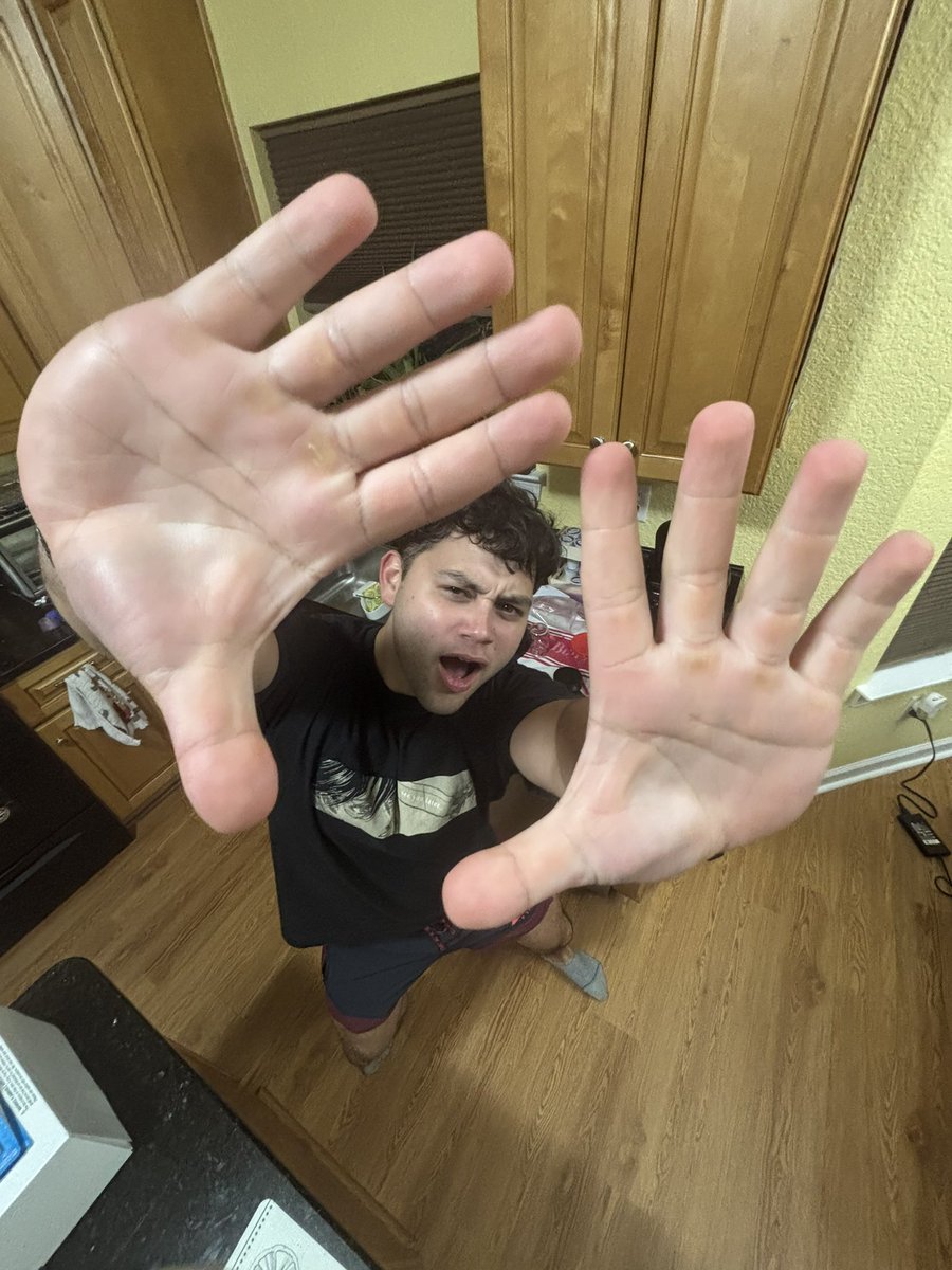 took a photo of my brother as a joke but why does the pose go so hard 😭😭