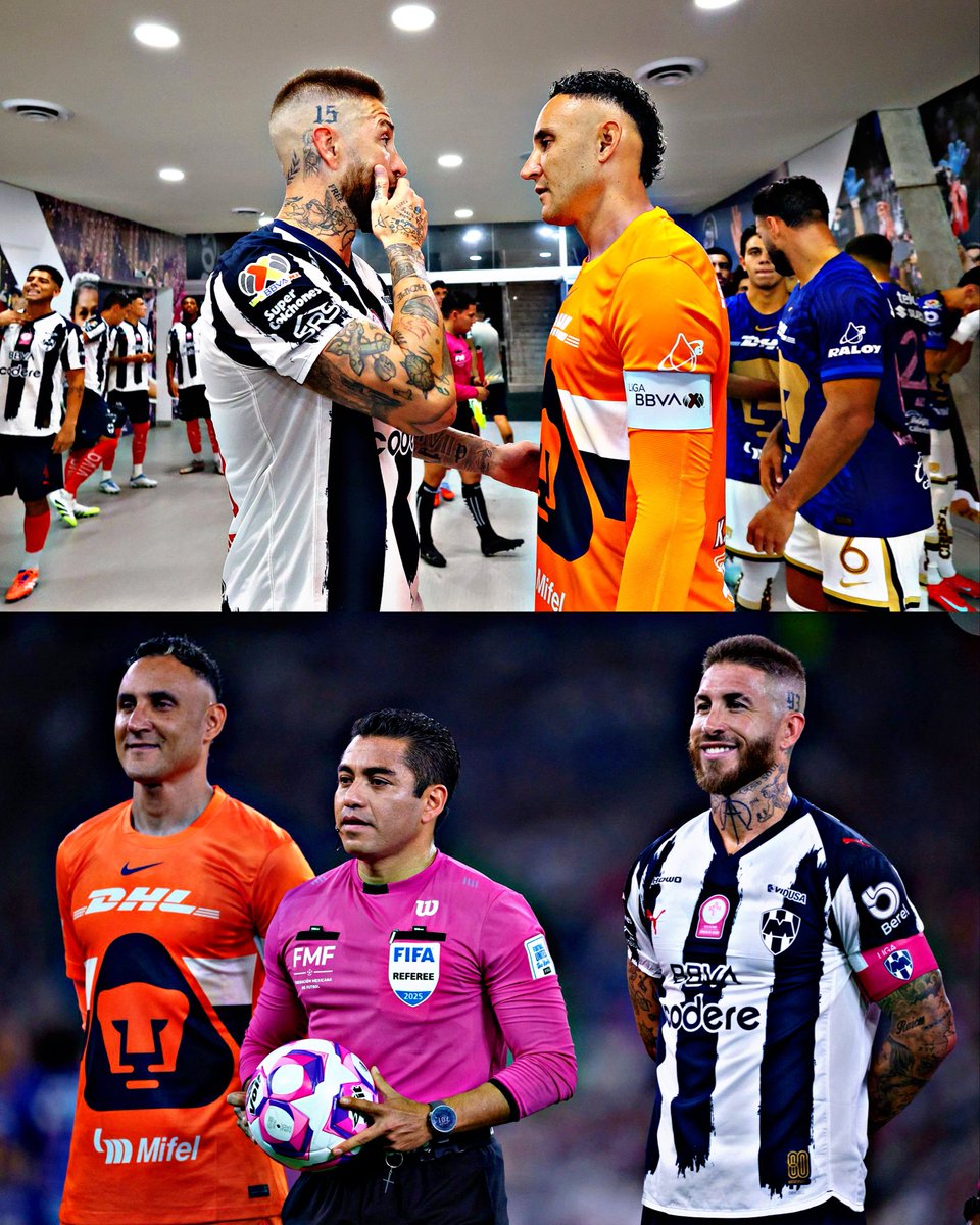AllFutbolMX's tweet photo. Sergio Ramos 🇪🇸🤝🏼🇨🇷 Keylor Navas. 

Real Madrid legends meeting again in Mexico. 🇲🇽 https://t.co/EuqZzHFZ06