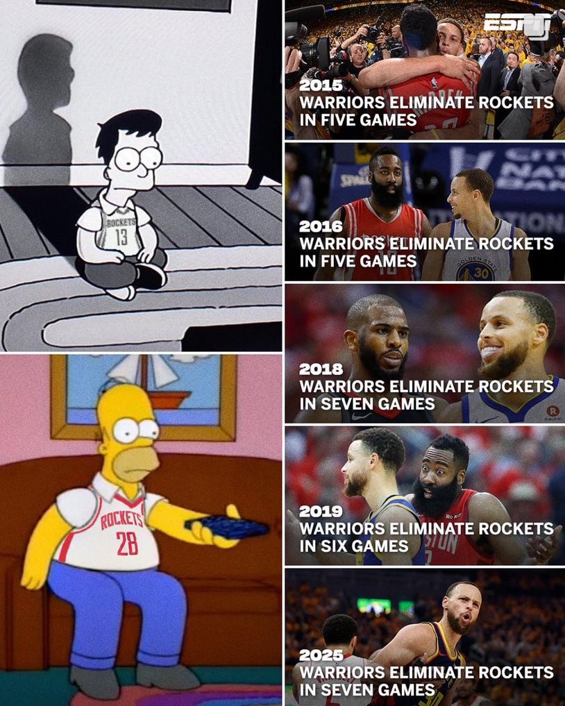 The Warriors-Rockets “rivalry” 😭