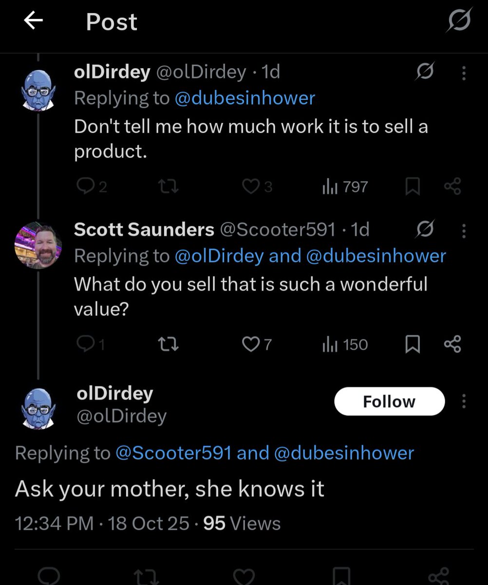 Scooter591's tweet photo. @collingall @retrotink2 @theKoalaKoa My mom only buys from Greg... 🤡 https://t.co/PRTfFXOGtd