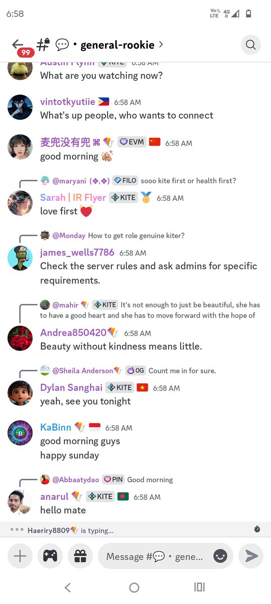 rajbr24singh's tweet image. •Grab Kite Ai Dc Role 

•🔗discord.gg/gokiteai

•Send message minimum 200 to Get The role 
•Grab &quot;Kite Geniune&quot; Role
•Keep Interact In Testnet &amp;amp; Earn Xp 
•Keep Interacting In Dc 
Don&apos;t forget to apply for the @GoKiteAI Wind Runner Campaign
🪁🪁 🪁 🪁