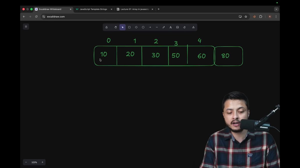 Soham__Chauhan's tweet image. #Day22 Web development with
Rohit Negi Sir
Day 22 Complete....
Today Topics... ๐
โจWhat is an Array?
โจ.push(), .pop(), .shift(), and .unshift().
โจArrays to Strings with .join().
โจThe .sort() method:
โจJavaScript Array is actually an object.
#rohitnegi #coderArmy #mernstack