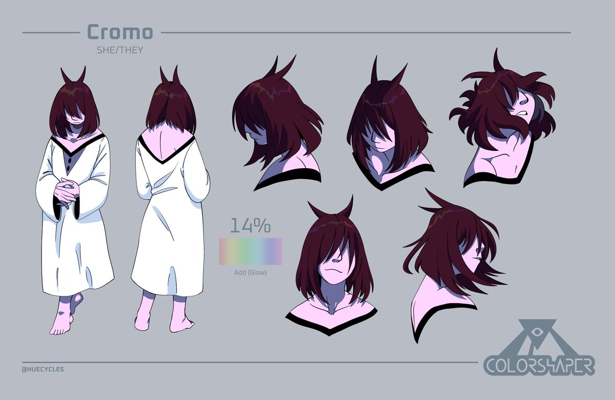 meet Cromo! (properly)
her design didn't change much from 2014
#OC