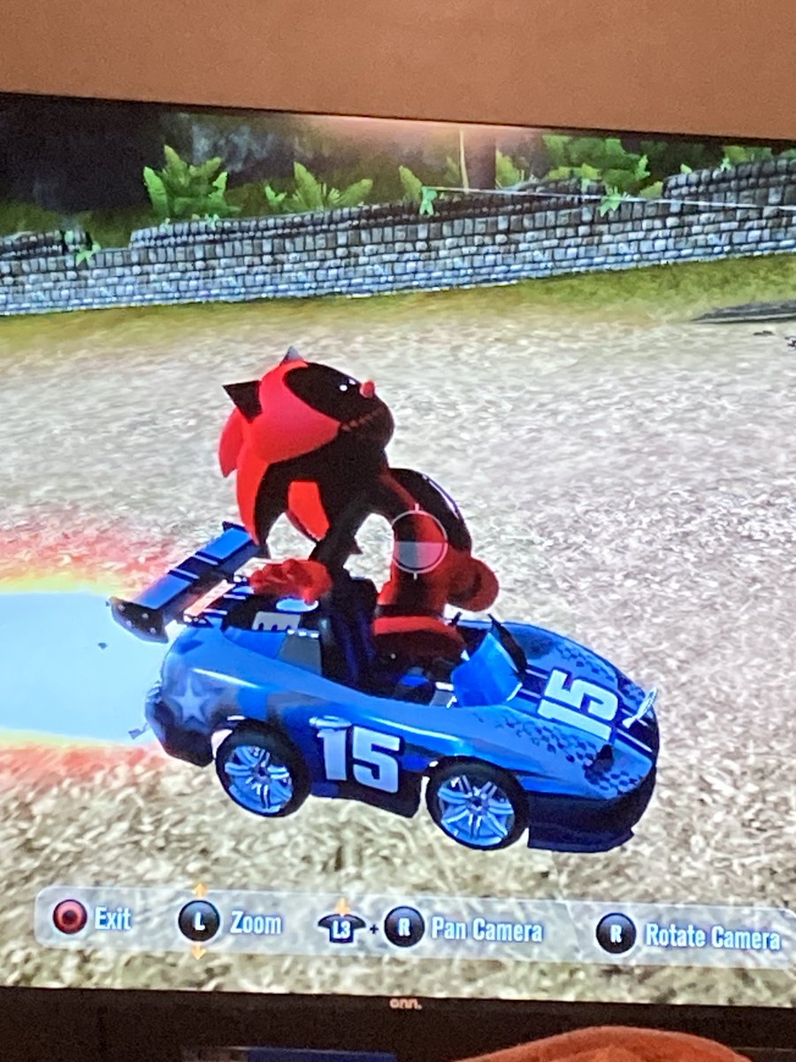 RoninCade's tweet image. He’s possessed😱😱😱 (Another character I made in Modnation Racers) Fatal Error by: @AnarackWStudios #SonicEXE #fatalerrorsweep