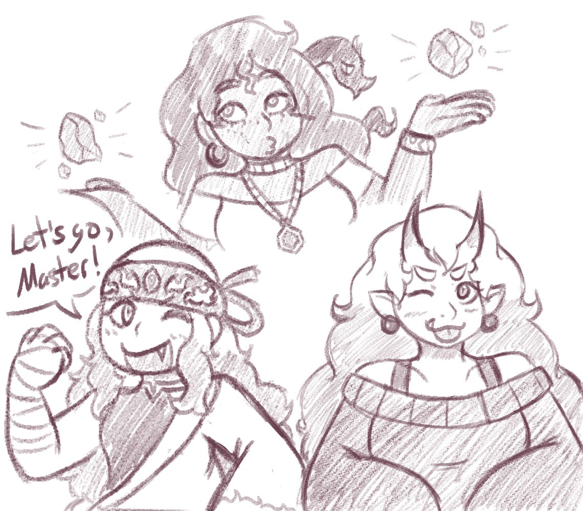Doodling my neglected girls