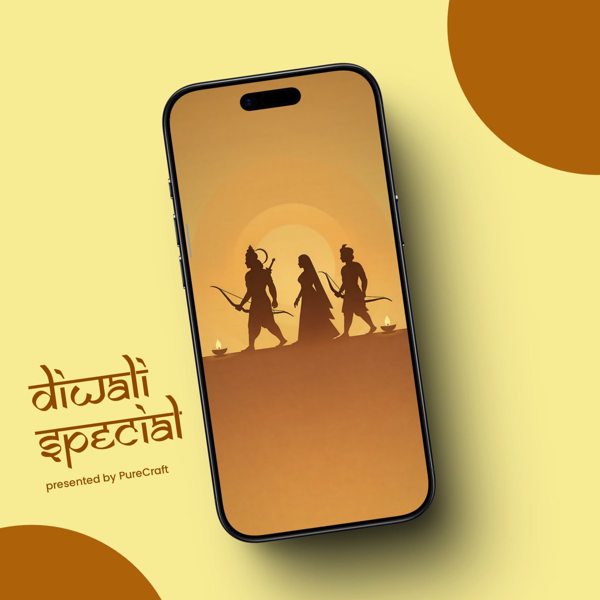 PureCraftDesign's tweet image. Diwali special

#Diwali #Diwali2025 #wallpaper #Devotional #vibes