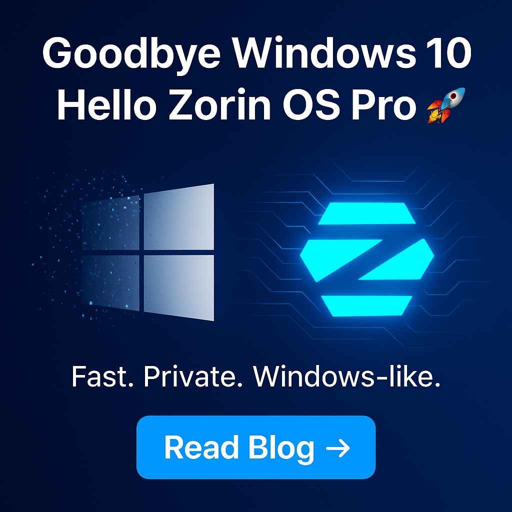 SvcFacilitators's tweet image. ⚡  Switch to Zorin OS Pro — the sleek, Windows-like Linux alternative built for speed, security & productivity.
Visit our blog 🔥
kuruntha.com/blog/zorin-os-…
kuruntha.com/business-marke…
#ZorinOSPro #SwitchToLinux #WindowsAlternative #BestOS2025 #FasterThanWindows #PrivacyFirstOS
