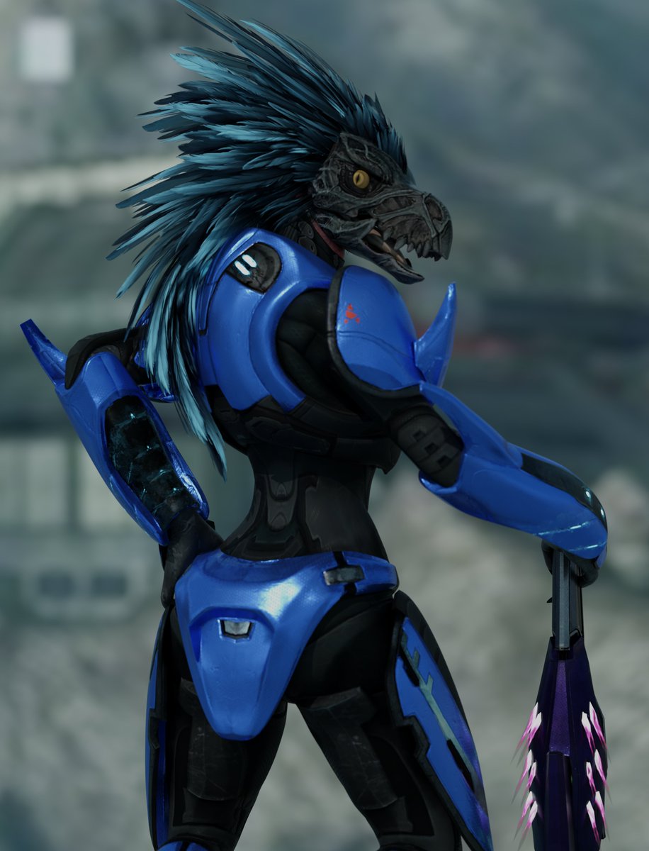 HackRazor1012's tweet image. Managed to get ahold of Picklejuice&apos;s skirmisher model, which is probably my favorite take on them as far as fan models go, and decided to do some simple renders to get the hang of using it. I&apos;m very happy with all of them, though I do think I could&apos;ve done better with #4