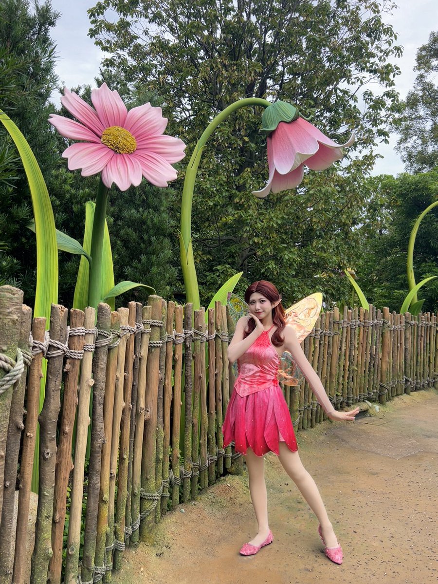 今日はロゼッタ🌷
ピクシーホロウの仲間たちと一緒です♡

 #Dハロ仮装2025