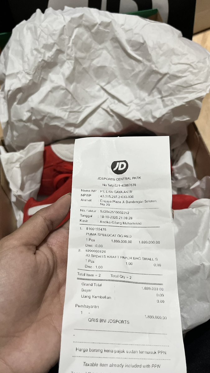 avocadomatcha4's tweet photo. wts puma speedcat merah - red - sz 38

baru banget beli belum dipakai kekecilan
#wtb #wts #puma https://t.co/qtqtk77FgQ