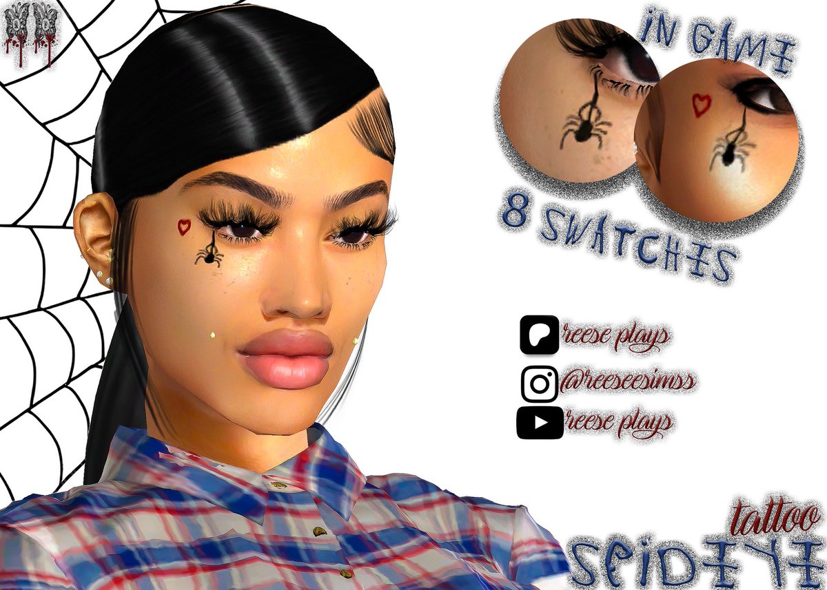PlaysReese's tweet image. New tattoo out now: patreon.com/posts/140612350

#TheSims #Sims4 #Simscc