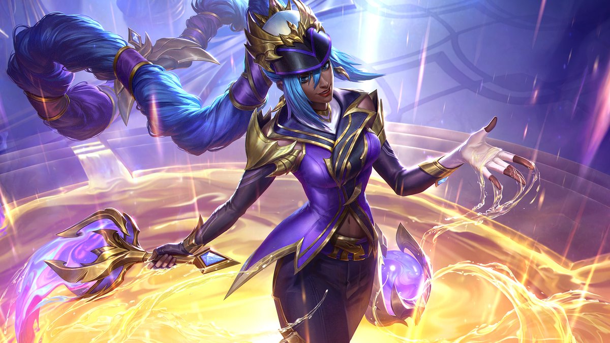 ¡Acérquense, Acérquense! Súbanse al tren y viajen directo a la cima de la temporada clasificatoria 19 para recibir la recompensas Nilah Plumaje Glorioso y desbloquear un aspecto gratis de Braum Fiesta en el Jardín durante la celebración de aniversario 📈🥳🎁