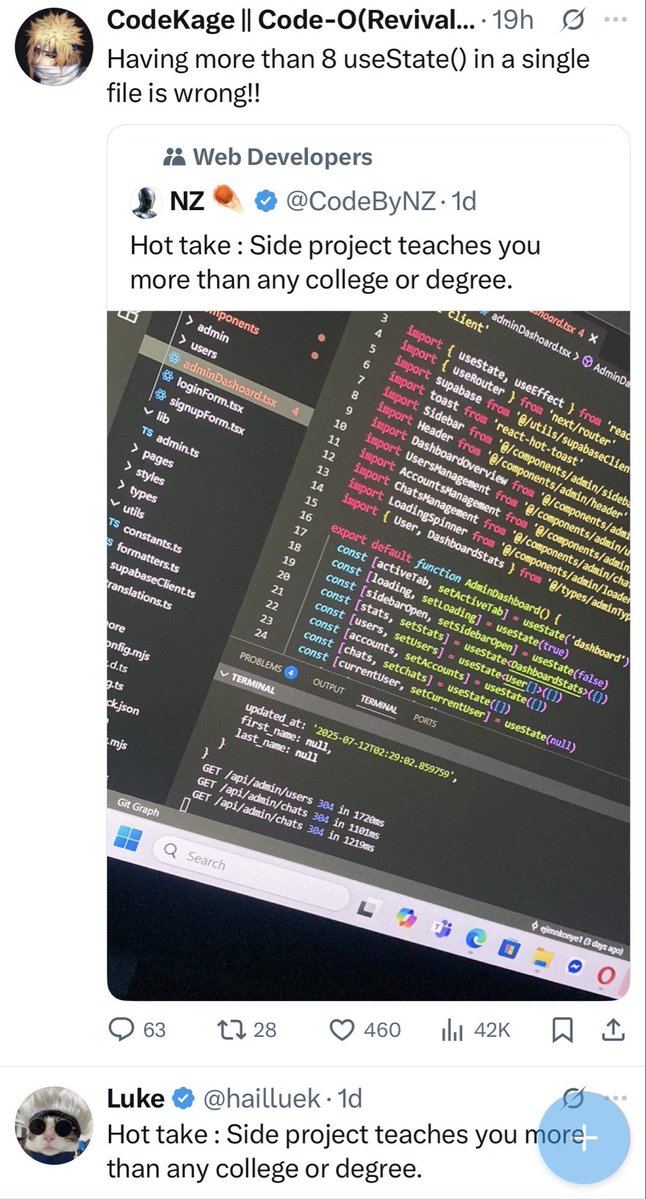 nicholaskwc's tweet image. Not leaving this app