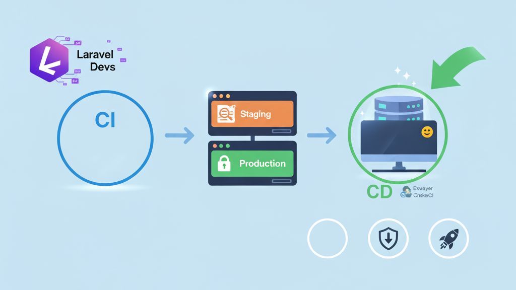 toyamaludin's tweet image. การใช้ CI/CD สำหรับโปรเจกต์ Laravel เป็นสิ่งสำคัญมากในการทำให้การพัฒนาและการ deploy เป็นไปอย่างราบรื่นและมีประสิทธิภาพ
Laravel Devs: อยาก deploy โค้ดไม่พัง? ใช้ CI/CD!
CI ✅ รัน test อัตโนมัติทุก commit
CD ✅ ส่งโค้ดจาก staging → production อัตโนมัติ
ผลลัพธ์: bug จับทันที,…