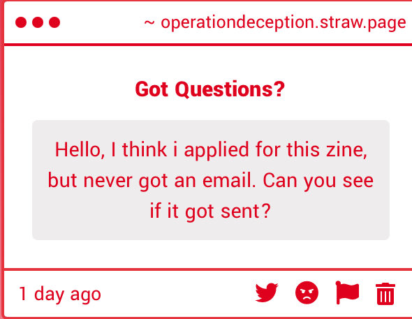 Hello! If this is you, please email or DM us and will see what happened and get back to you about your application !