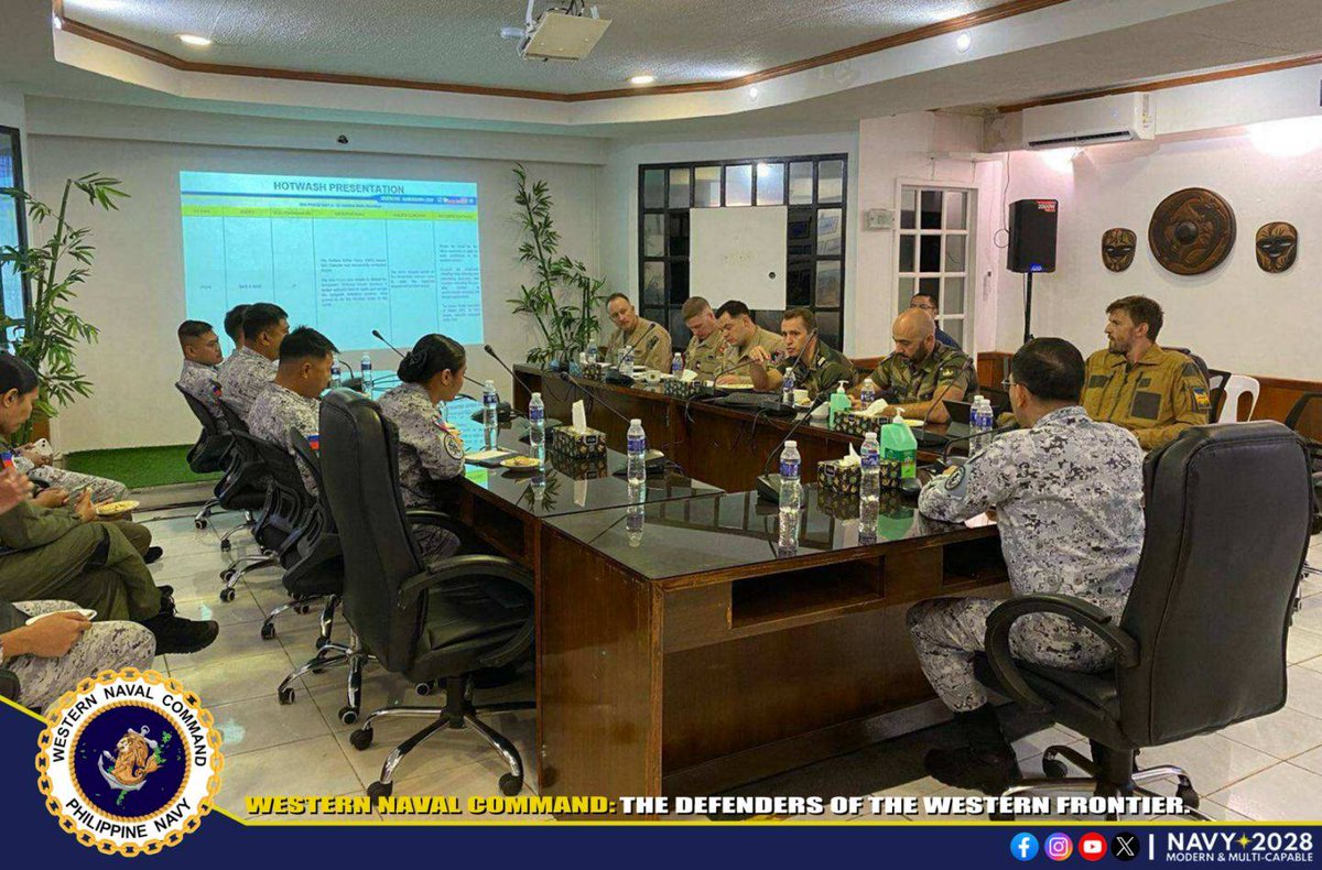 Philippine_Navy's tweet image. ALLIED STRENGTH | Exercise SAMASAMA 2025 Concludes, Highlighting Strengthened Maritime Cooperation and Allied Interoperability
👉🏽web.facebook.com/share/v/1RKtMA…
#ExerciseSAMASAMA2025
#ProtectingtheSeasSecuringOurFuture
#ModernandMultiCapablePHNavy
#OneAFPOnePhilippines…