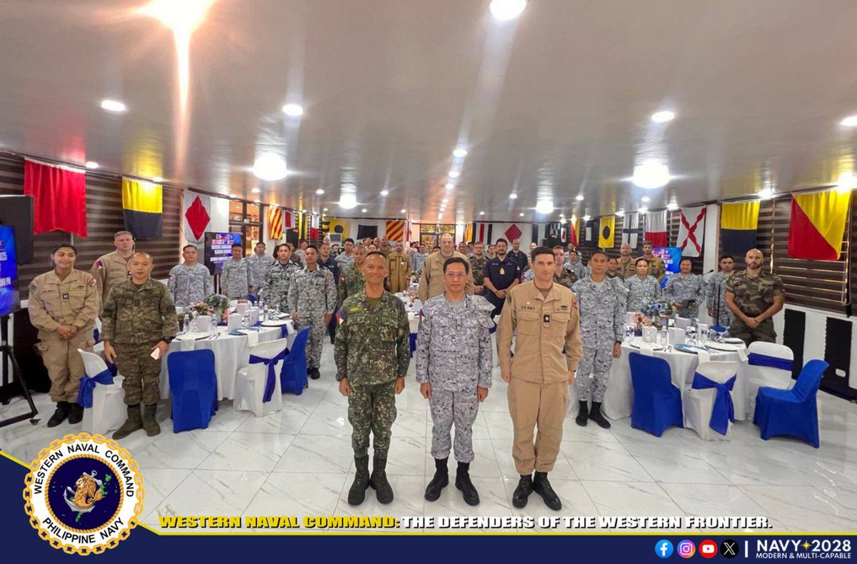 Philippine_Navy's tweet image. ALLIED STRENGTH | Exercise SAMASAMA 2025 Concludes, Highlighting Strengthened Maritime Cooperation and Allied Interoperability
👉🏽web.facebook.com/share/v/1RKtMA…
#ExerciseSAMASAMA2025
#ProtectingtheSeasSecuringOurFuture
#ModernandMultiCapablePHNavy
#OneAFPOnePhilippines…