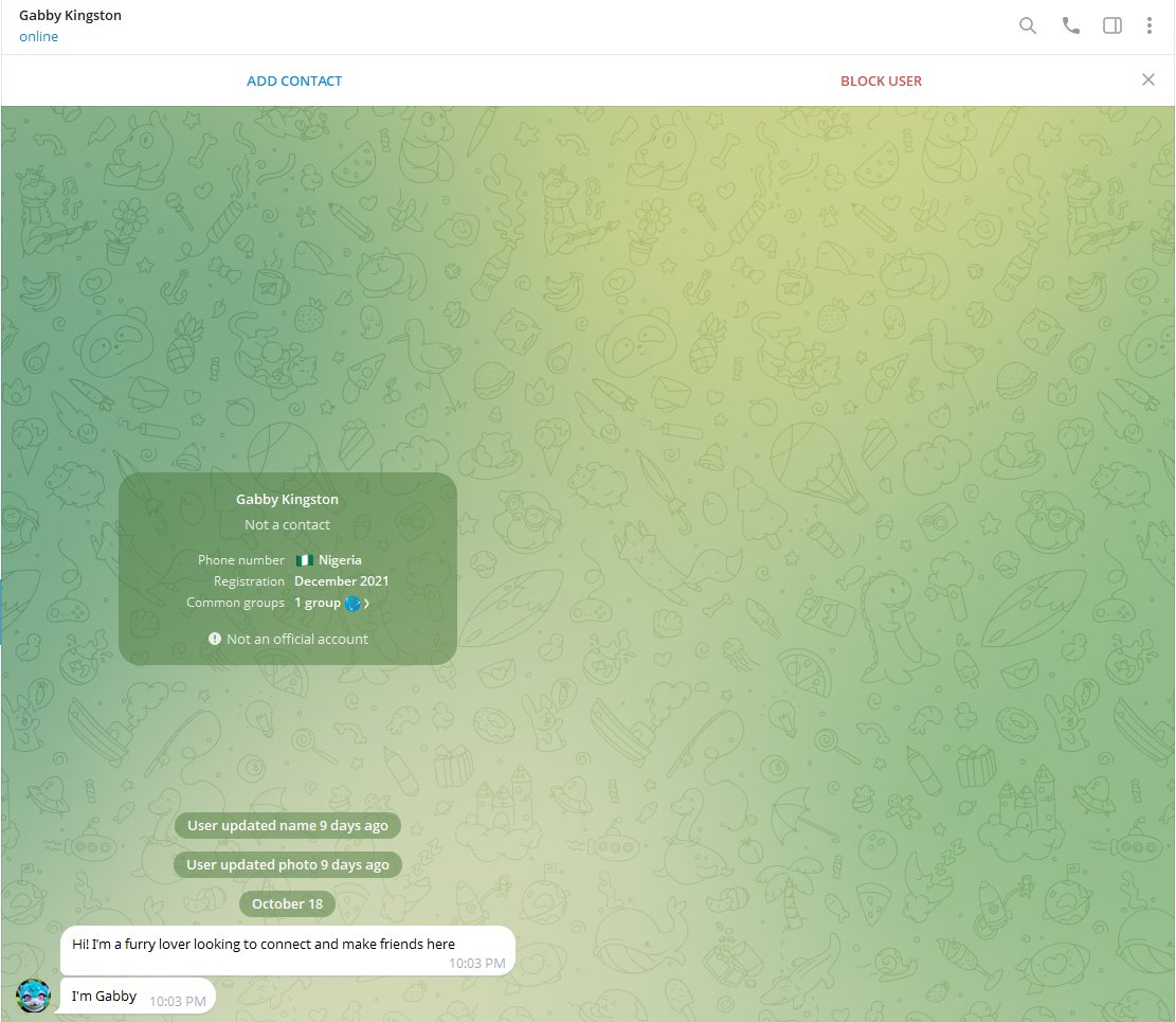 Met my first scammer! Wow I'm going places.