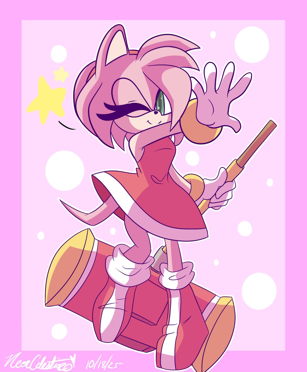 🩷 Amy Rose is here!🩷 (This is my first time drawing her 😭🙃)
#sonicfanart #AmyRose