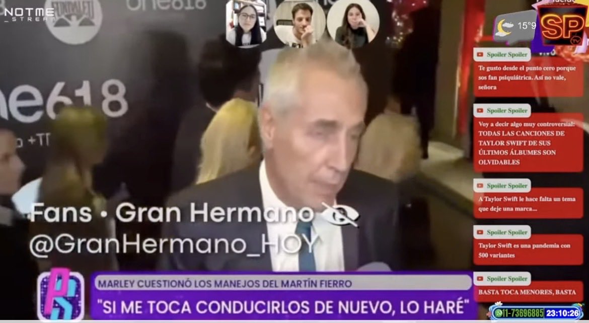 🔴EN VIVO

#NotMeStream | Analizamos la guerra Marley vs Santiago Del Moro.

A quien bancamos tribuna?!

👉🏻Y A LAS 23:30
#NRSinCensura (completo)

Míranos en directo👇🏻
youtube.com/@siempreprimic…