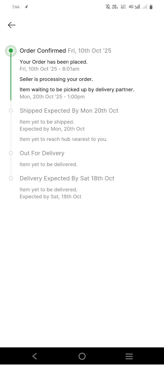 RadhashreeU's tweet photo. @Flipkart @flipkartsupport  is this not a issue that should be solved immediately Let me explain the ehole story ..firstly the order was to be shipped by 13th of Oct and then it became 15th when it was 15th then it became 16th by each passing day the date get extended by one day https://t.co/cDPiDYjEcl