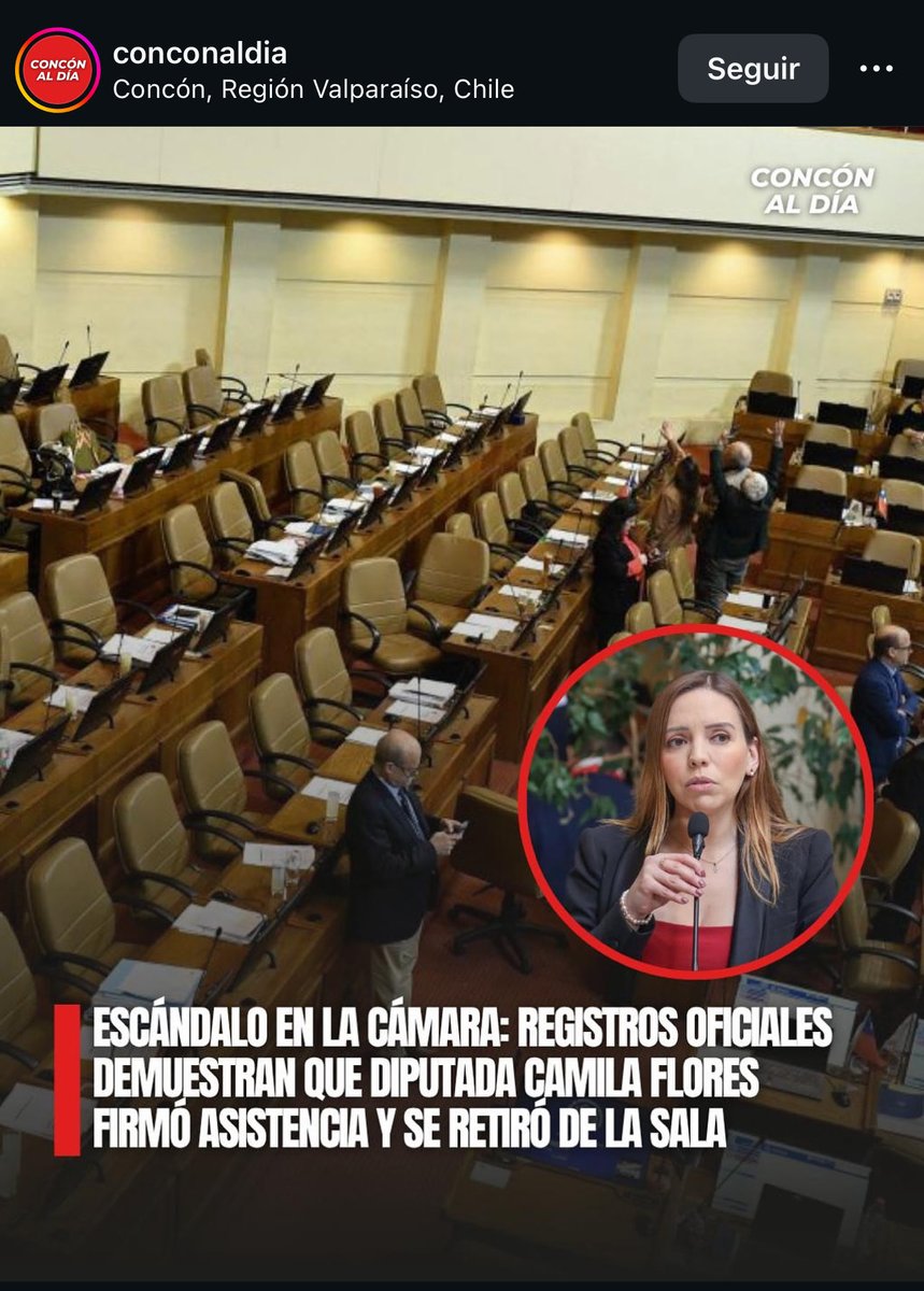 Así de #CaraDeRaja #CamilaFlores <a href="/Cami_FloresO/">Camila Flores Oporto 🇨🇱</a>, llega firma asistencia y se manda a cambiar, aún así quiere ser #Senadora por la #Region de #Valparaiso. 

#coliseoviña Vallejo Blumel Fuente Alemana Golpe de Estado #FranjaElectoral