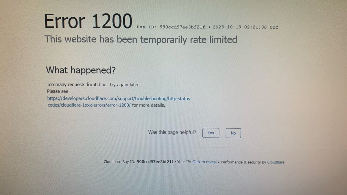 Daaang 😬 I'm trying to access itch. io to upload Altered Beast 2 new alpha and got this surprise 🤯