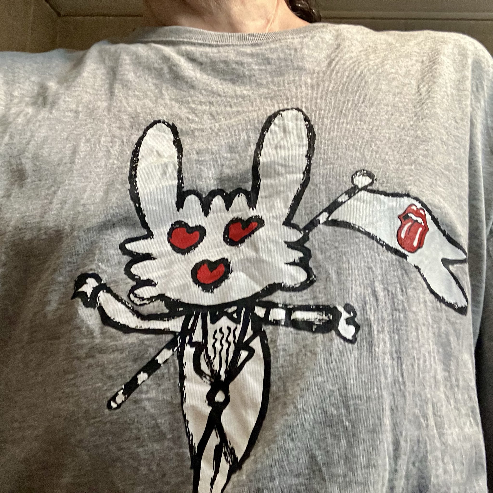 忌野清志郎ヒトハタウサギRolling Stonesコラボ限定Tシャツ 忌野清志郎ヒトハタウサギRolling Stonesコラボ限定Tシャツ 「RC