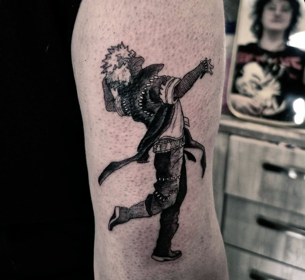 Cant believe i finally got my dabi tattoo!! Im so happy with how it came out it's exactly how I wanted;^;