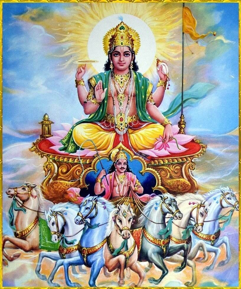 Rashmi mantham samudyantham devaasura namaskrutham poojayasva vivasvantham bhaskaram bhuvaneshwaram 🙏🙏