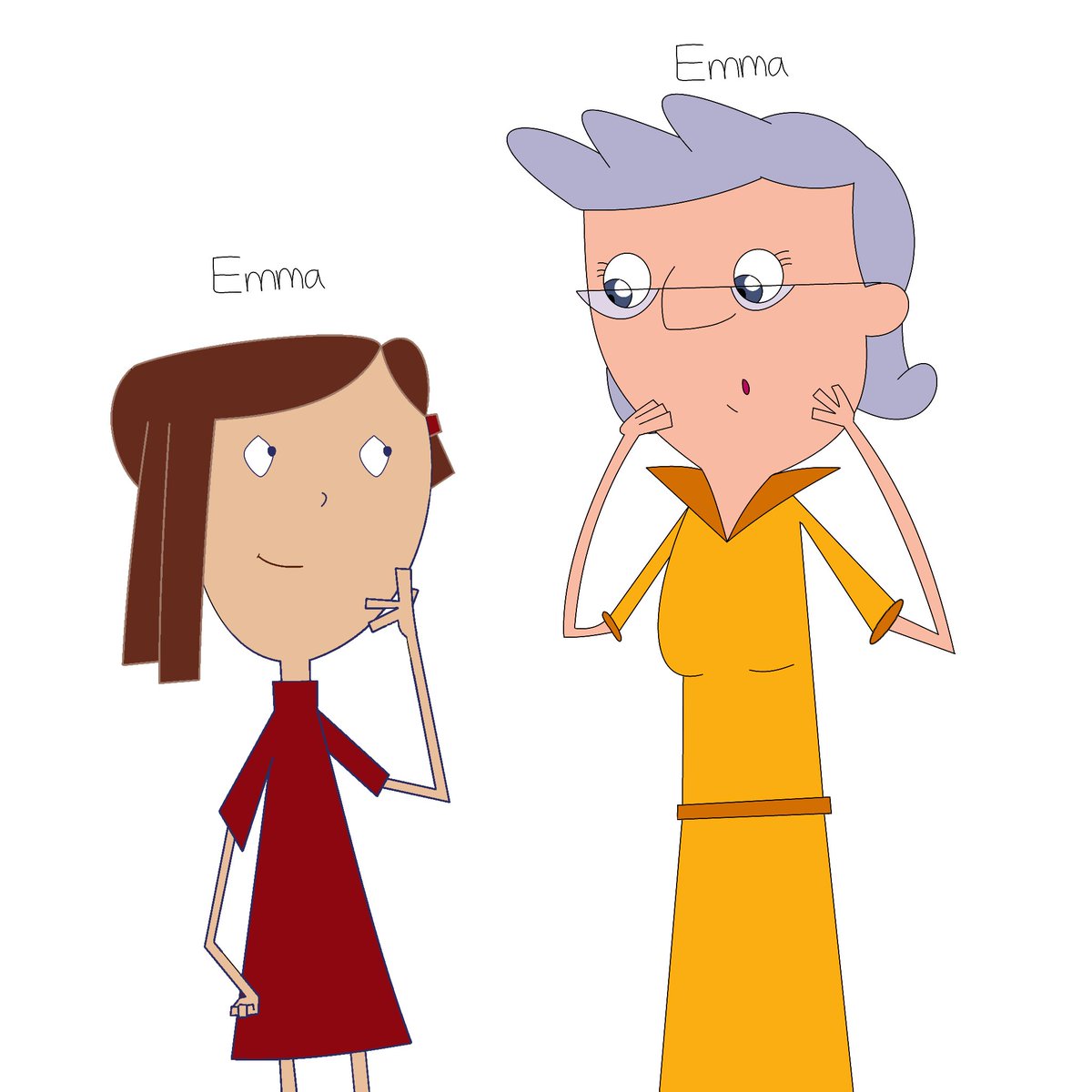 Same Names from Different Shows by Same Creators

Jasper the Penguin / Lazy Lucy © Millimages and Toons 'N' Tales (defunct)