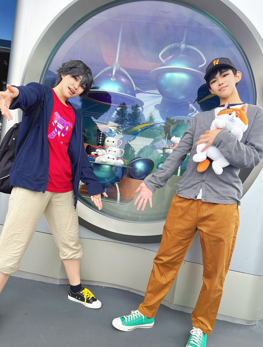 ━━━━━━━━━━━━━━━━

   ベイマックス( ꕹ )      ハマダ兄弟

━━━━━━━━━━━━━━━━

 #Dハロ仮装2025  #Dハロ仮装