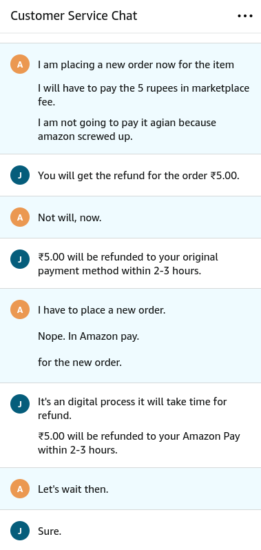 creatywitty's tweet photo. The scam that @amazonIN thrives on.
First, they charge you marketplace fees even when you have purchased the membership.
Then, they won't ship the product and cancel the order for you.
Now, the bulk order (3 items) that you placed that distributed the marketplace fees on each
1/n https://t.co/1bjxvMbvRt