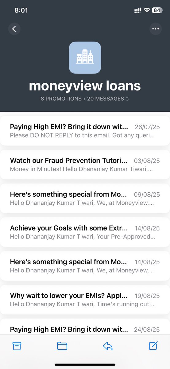 dktiwarinrb's tweet image. @MoneyviewCares @mymoneyview What nonsense! Even after unsubscribing, I’m still getting emails. The government should look into this — it’s a big trap to mislead people. @ConsumerVoiceIn 
#SpamAlert #ConsumerRights