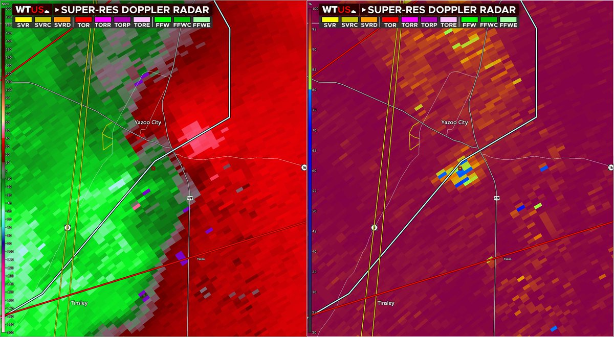 Tornado ongoing near Yazoo City, MS.

Take cover now!