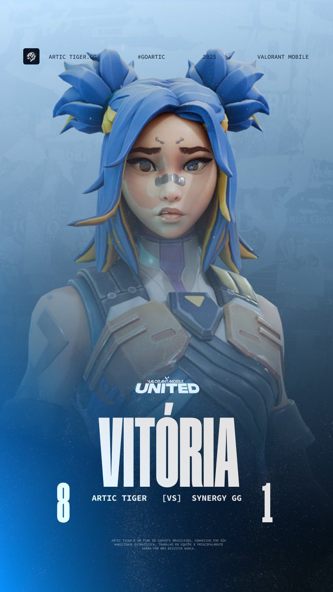 artictigergg's tweet photo. 🏆 É vitória da ATG!
Mais um confronto vencido na Liga United e seguimos firmes rumo ao topo! 🚀
#GoATG #ValorantMobile https://t.co/ruYGrG7l9S