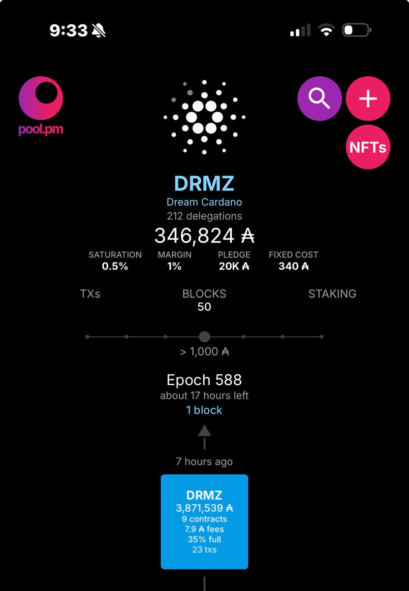 Out in the desert this weekend for my father in laws birthday. Just taking a moment to celebrate our most recent milestone: block #50 for <a href="/DRMZ_Web3/">DRMZ</a> Stake Pool! 🤘🏽

As always, all the love to our core group of delegators &amp; Welcome to our new delegators. We appreciate your trust