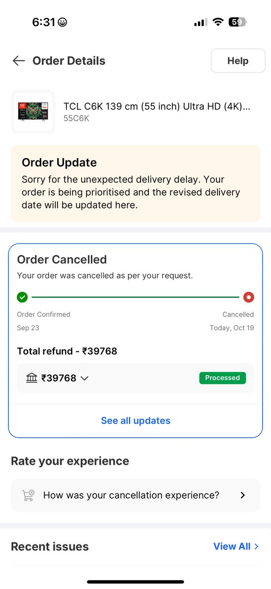 rahulinvertian's tweet photo. I have tried all but @Flipkart successfully made #scam They kept my hard earned money for 1 month, now saying I cancel order. It’s is brutal. Nobody focusing &amp; helping on this fraud. Plz let me know what to do!
#FlipkartScam @GoI_MeitY @myogiadityanath @tcl_india @jagograhakjago https://t.co/OL7VGpeVqX