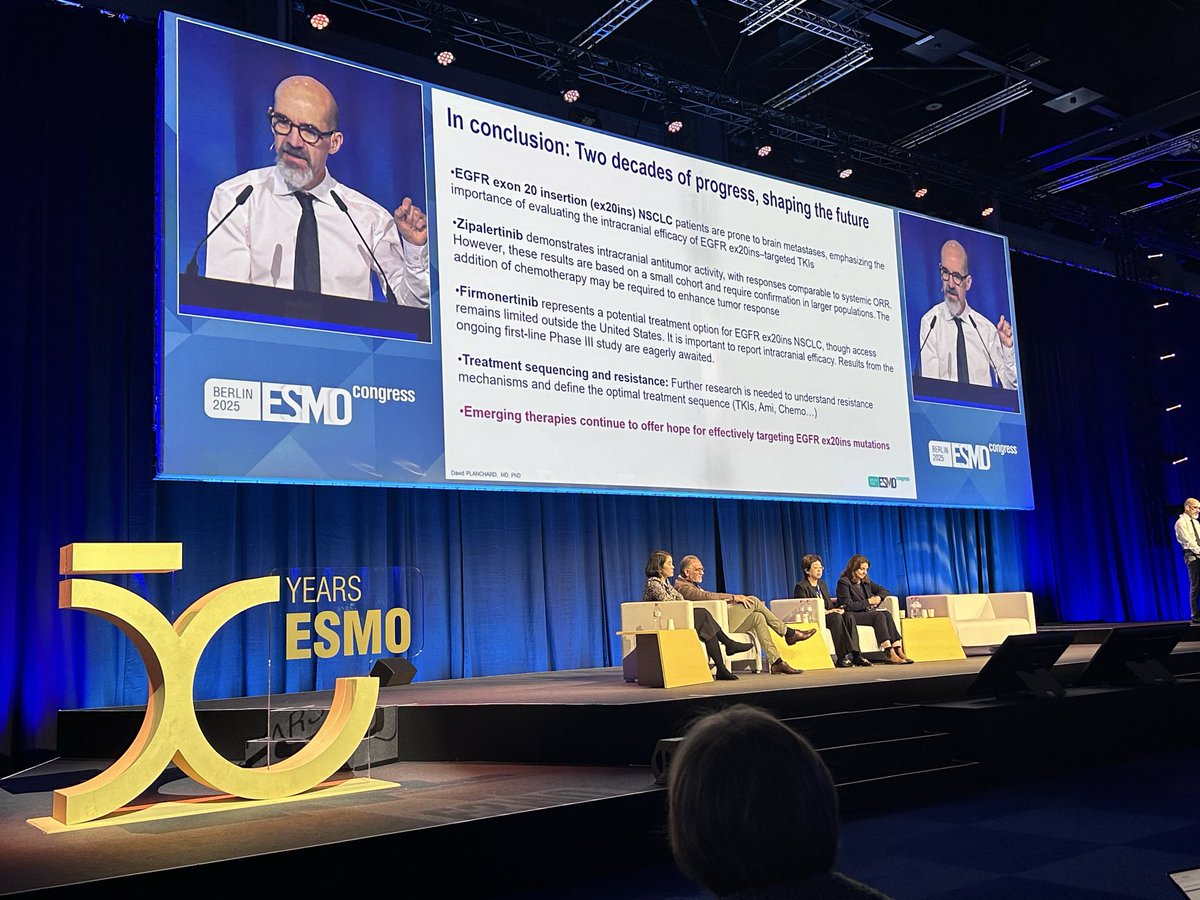 Very elegant discussion on exon 20 options by <a href="/dplanchard/">d.planchard</a> at #ESMO25