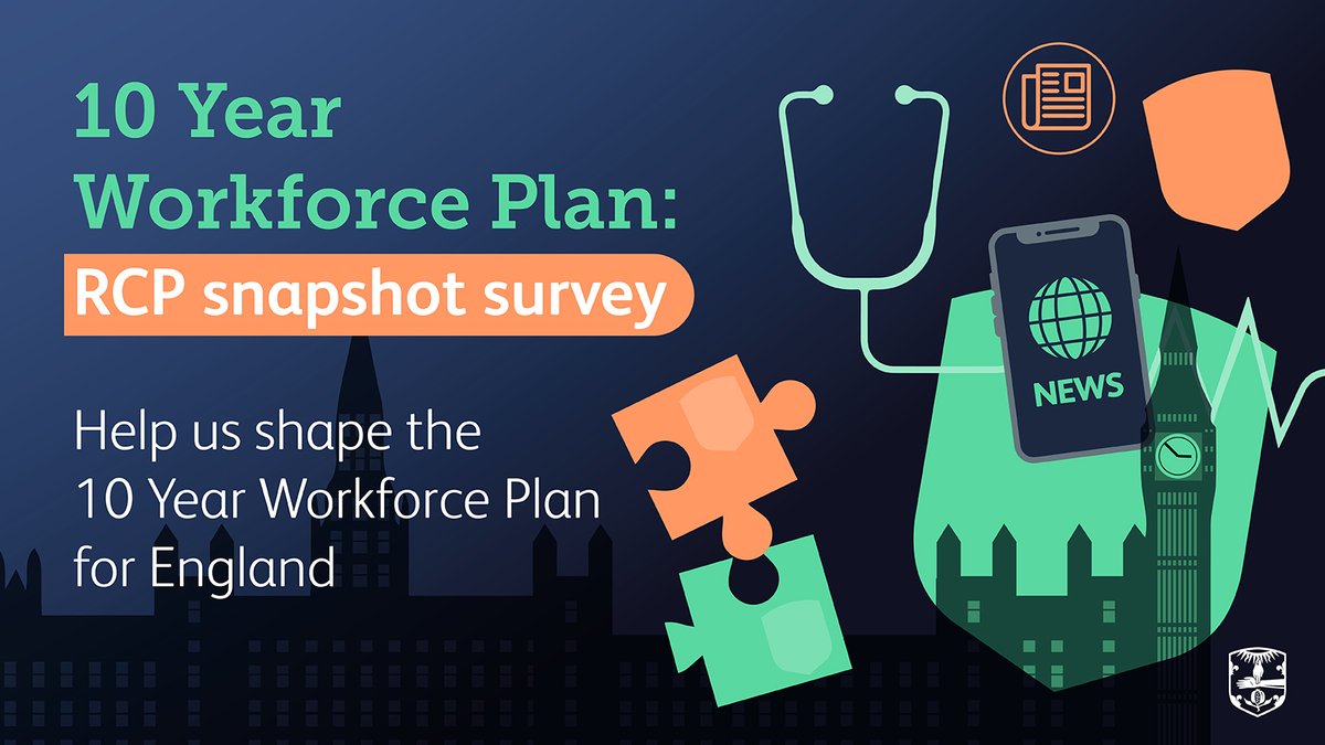 RCPhysicians's tweet image. If you're a physician working in England, share your insights to shape our submission to the government’s call for evidence on the 10 Year Workforce Plan.
Have your say: ow.ly/g23550XatiH
Submit your responses by 9am on Monday 20 October 2025.